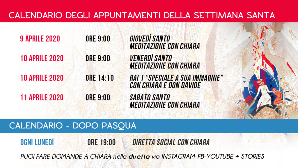 programma pasqua 2020 - Nuovi Orizzonti